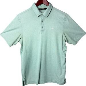 Travis Mathew Mens Polo Shirt Mint Green Size S Pima Cotton Golf Athleisure